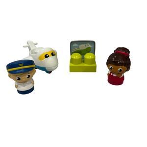 Mega Bloks Skybright Airport Play Set Replacement Pilot Plane Control